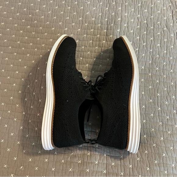 Cole Haan Women’s OriginalGrand Black Sneakers with White Sole Sz 8.5 - Picture 6 of 9